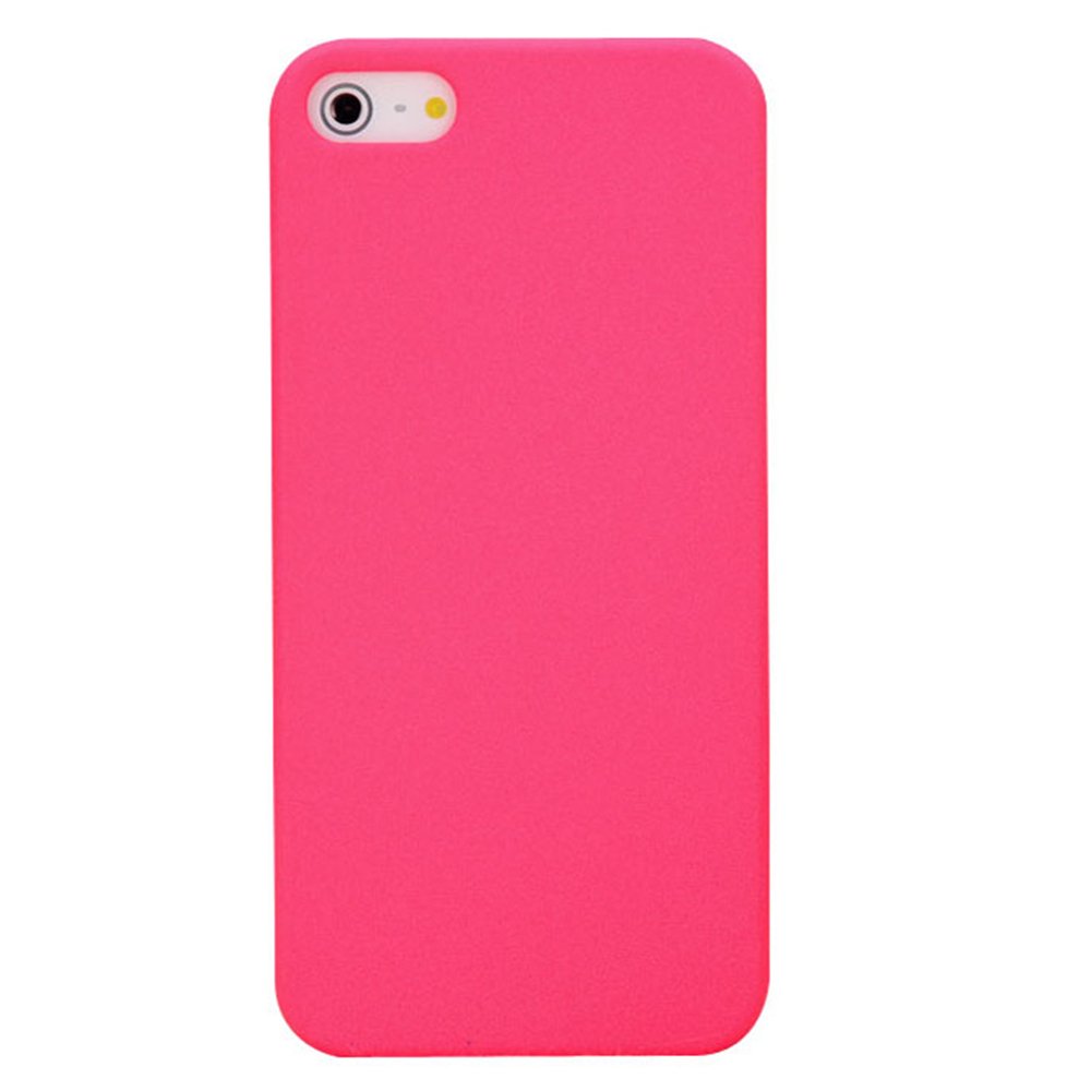 新款iphone 5 流沙手机壳 苹果5代 手机保护套 磨砂外壳 潮 洋红色